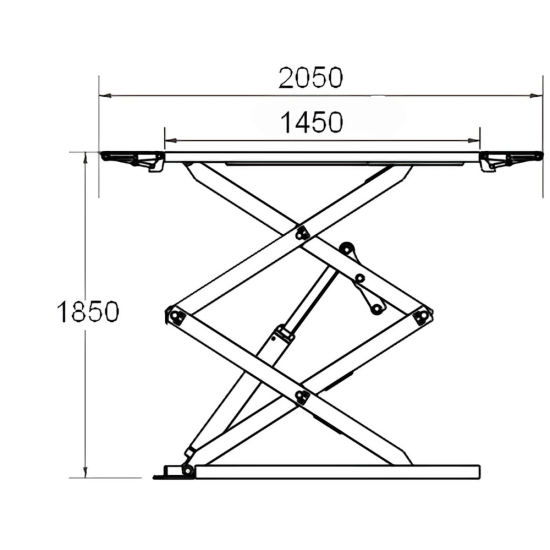 Podnośnik nożycowy podprogowy naposadzkowy Bestlift N30WP
